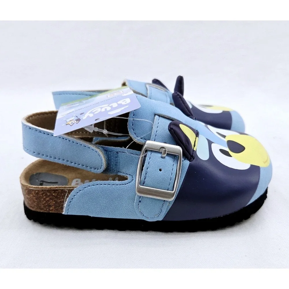 NWT Bluey Toddler Footbed Sandals with 3D Ears - Size 7